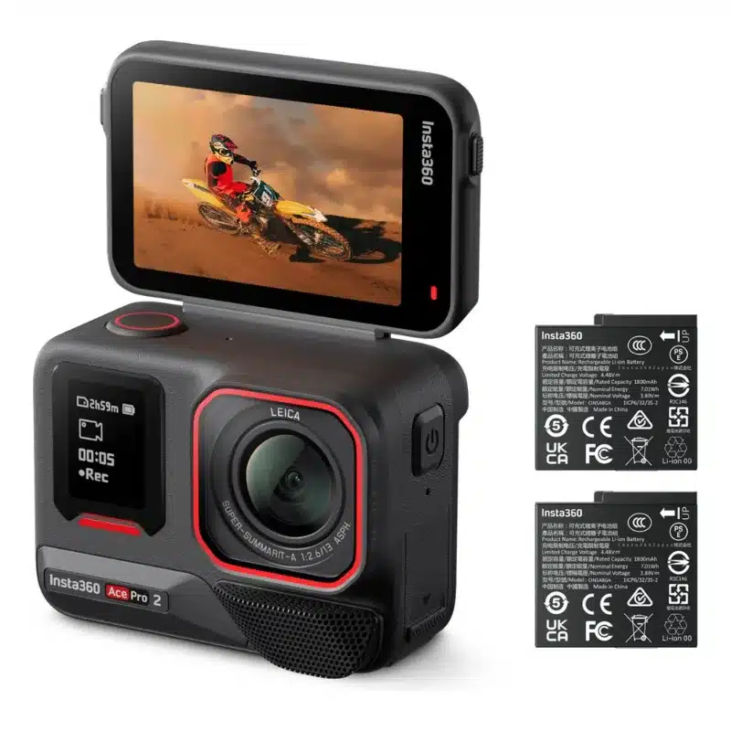 insta-18871-1.webp מצלמת אקסטרים Insta360 Ace Pro 2 — ערכת סוללה כפולה – תמונה 1